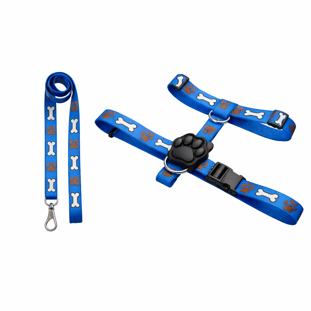 Coleira peitoral em H + Guia