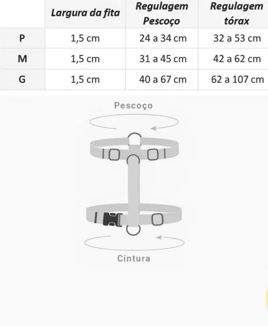 Peitoral em H + Guia